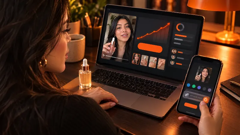 Marca usando el código de autorización de un video de creador para crear un anuncio